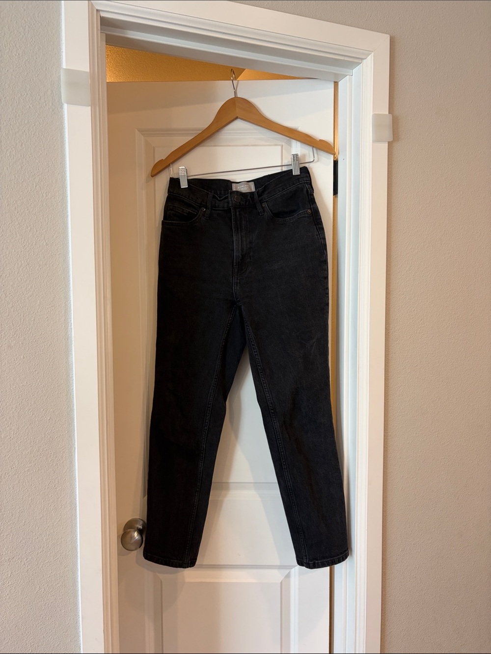 Everlane Black Straight-Leg Jeans